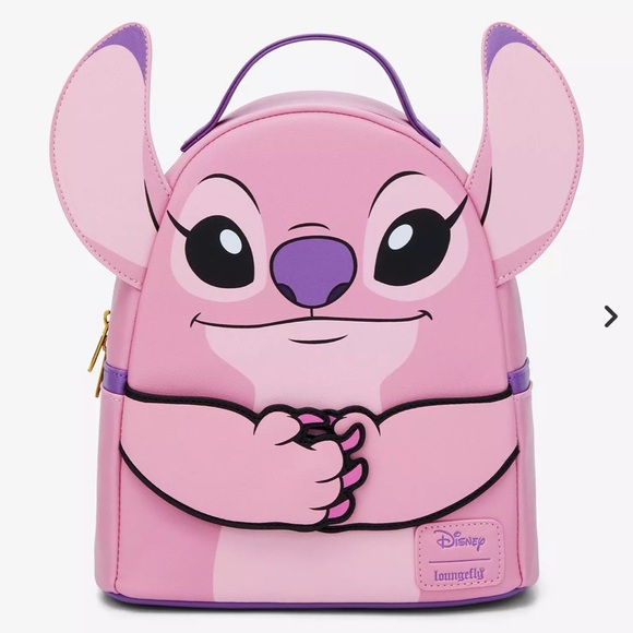 Loungefly Disney Stitch Angel Magnetic Hands Mini Backpack main image 4
